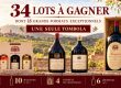Tombola caritative : 34 lots Mas Olivier Faugères à gagner, dont 18 grands formats : 12 bouteilles de 75 cl, 10 magnums, 4 coffrets de 3 bouteilles, 6 jéroboams et 2 balthazars